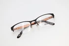 Guess GU2399 Blkbrn Black Brown 53-18-135 Half Rim Frames Flex Hinges E620 New. Price: $49.99.