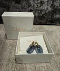 Chloe Women Earring Blue Limited Edition Vhtf Rare Simple Sophisticated Pre-owned. Price: $299.31.