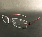 Silhouette Eyeglasses Frames 7758 6056 Titan Elements Polished Red 51-19-140 New. Price: $199.99.