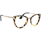 Prada Eyeglasses Vpr 53U 7S0-1O1 Tortoise/black & Gold Cat Italy 52 19 145 Pre-owned. Price: $249.99.