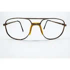 Luxottica Eyeglass Frames Mens Brown Aviator 1307 T126 56-16-140 Pre-owned. Price: $39.99.
