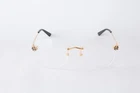 New Cartier Eyewear Optical Eyeglasses CT0418O 001 Gold. Price: $721.52.
