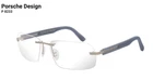 New Porsche Design Eyeglasses P'8233 S1 60-16 135 Rimless Silver & Blue Frames. Price: $289.99.