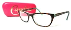 Candies CA0127 Eyewear 49-18-135 Tortoise & Brown Eyeglass Frame Green Accents Pre-owned. Price: $14.99.