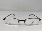 Nautica N7131 070 51-19-140 Red Wine Metal Half Rim Eyeglasses Frame AJ47 New. Price: $31.50.