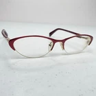 Prada Eyeglasses Frames Vpr 54P EAG-101 Burgundy Red Half-rim Cat 51-17-135 Pre-owned. Price: $79.00.