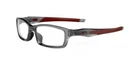 Oakley Crosslink Eyeglasses OX8030-06 55MM Grey Smoke Cardinal Red New. Price: $183.63.
