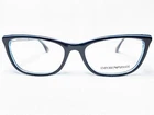 New Emporio Armani EA3052 5350 Womens Black/azure Modern Eyeglasses Frames 52/16. Price: $112.49.