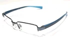 Nike 8090 923 Gunmetal Gray Black Blue Half Rim Eyeglasses Frame 50-17 140 Pre-owned. Price: $48.56.