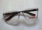 Prada Vps 06P 2AZ-1O1 Reading 57-18-145 Crystal Black Frames Eyeglasses New. Price: $315.00.