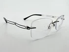 Charmant Line Art Xl 2051 Eyeglasses Frames Bk Blac 52 17-135 Silver Titan H979 Pre-owned. Price: $79.11.