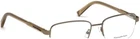 Ermenegildo Zegna EZ5006 034 Bronze Semi Rimless Xl Metal Eyeglasses 54-18-145 New. Price: $171.60.