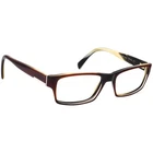 Prada Eyeglasses Vpr 06O EAP-1O1 Brown On Horn Rectangular Frame Italy 53-17 145 New. Price: $149.99.