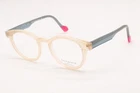 New Face Hollow 3 Col 2080 Crystal Peach Blue Authentic Eyeglasses 47-19. Price: $196.00.