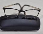 Nautica NLO5012 001 51-18-140 Black/gold Metal Full Rim Eyeglasses Frame & Case Pre-owned. Price: $41.39.