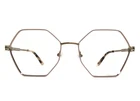 Karl Lagerfeld Eyeglasses Frame KL316 710 Pink Gold Bronze Hexagonal 54-18-140 New. Price: $49.99.