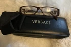 Versace Eyeglasses MOD3076-B 585 Brown Tortoise Rectangular Frames, Medusa Logo Pre-owned. Price: $37.99.