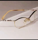 Vintage Liz Clairborne L345 Eyeglass Frames 51/16-135MM Gold Tone Pearl Granny Pre-owned. Price: $27.95.