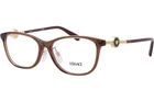 Versace VE3297D 5324 Eyeglasses Women's Transparent Brown Full Rim Cat 55-MM New. Price: $129.95.