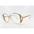 Safilo Lady Elasta 5646 Eyeglasses Women Gold Brown Vintage Italy 130 Pre-owned. Price: $39.99.