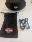 New Harley-davidson Black Clamshell Sunglass Case Large, Sock, And Lanyard.. Price: $20.00.