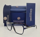 Coco Song Eyeglasses New Cv 214 Last Tango Color Green Blue Havana Size 55. Price: $134.79.