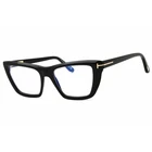 Tom Ford Women's Eyeglasses Shiny Black Acetate Cat Full Rim FT6047-B 54001 New. Price: $143.98.