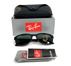 Ray-ban Sunglasses RB4374 601/31 Polished Black Square Frames With Green Lenses New. Price: $114.99.