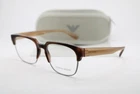 New Giorgio Armani 7208 5026 Brown Horn Gold Authentic Eyeglasses 54-19. Price: $143.65.