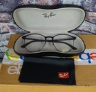 Ray Ban RB6375 2944 Black Metal Round Eyeglasses Frames 53-18-145 With Case Pre-owned. Price: $59.95.