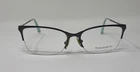 Tiffany & Co. TF1089 6080 Gray Half-rim Eyeglasses. Aqua On Temple Ends. 54-16 New. Price: $121.00.