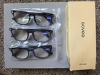 Ccvoo +4.0 Reading With Blue Light Clear Lenses 3 Pack Black Plastic New. Price: $27.99.