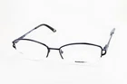 Marchon Nyc Chrystie 412 Blue 51-16-135 Half Rimless Frames Flex Hinges L453 New. Price: $24.99.