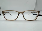 Enhance 3950 Eyeglasses Frame Only Size 52-16-140 Translucent Brown Acetate Pre-owned. Price: $17.95.