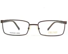Donald Trump Eyeglasses Frames 32-1 Brown Rectangular Full Wire Rim 55-18-140 New. Price: $32.94.