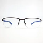 Nike Eyeglasses Frames 8098 078 Black Gray Blue Rectangular Full Rim 56-16-140 New. Price: $86.70.