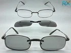 Mens Classy Elegant Optical Eye Glasses Stainless Steel Frame & Magnetic Clip On New. Price: $13.94.