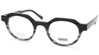 New Geek Urban Black / Gray Stripe Eyeglasses Frame 49-25-148MM B40MM. Price: $64.99.