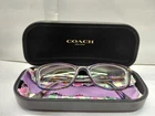 Coach Hc 6065 Eyeglasses 5288 Confetti Purple 49-17-135 Frames W/ Hard Case Pre-owned. Price: $35.00.