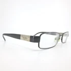 Versace 1121 1009 Black Silver Rectangular Eyeglasses Frames 53-17-135 Italy Pre-owned. Price: $87.98.