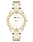 Anne Klein AK-5085WTTT Womens Quartz Bracelet Watch White Two-tone New. Price: $44.00.