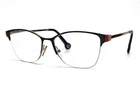 Carolina Herrera VHE193K Col 0301 Half Rim Eyeglasses Frame Black Gold 54-16-135 Pre-owned. Price: $24.99.