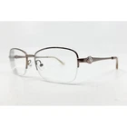 Tres Jolie 173 220 Brown Semi Rimless Eyeglasses Frames 53-17-135 Rhinestone Pre-owned. Price: $35.99.