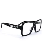 Chanel 5408 Black Frame White Letters Logo Square Clear Demo Lens Eyeglasses New. Price: $329.00.