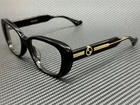 Gucci GG1559OK 001 Black Women's 54 Mm Medium Eyeglasses New. Price: $266.40.