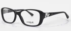 Vogue Eyeglasses Black Frame Authentic 53-16-135 2842B W44- New With Case.. Price: $34.00.