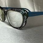 90'S Valentino V2654 412 Eyeglass Frames Women's Clear Grey Blue Cat Pre-owned. Price: $59.99.