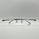 Flexon E1091 Black Rimless Metal Eyeglass Frames Solid Unisex Adults 53-19-140 New. Price: $76.50.