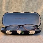 Draper James DJ5008 Plum Gradient Eyeglasses Frame & Floral Case Pre-owned. Price: $29.99.