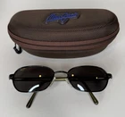 Maui Jim MJ-133-02 Polished Black/grey Sunglasses With Case Blemished Lens Pre-owned. Price: $39.99.